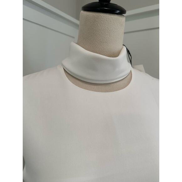 NWT Theory U5T Classic White Admiral Crepe Dress Size 6 - Picture 3 of 8